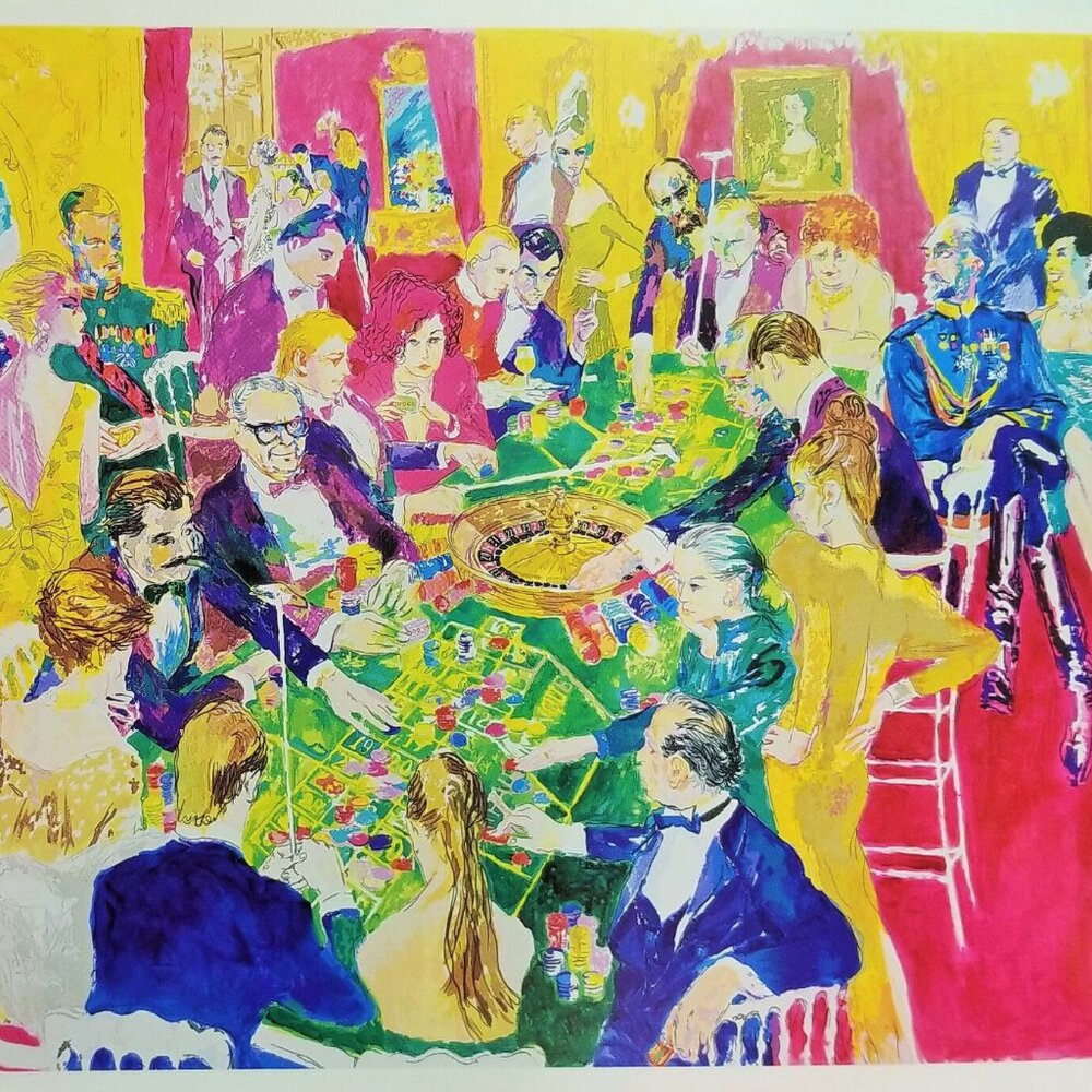 LeROY NEIMAN Post Card - BADEN BADEN 1987